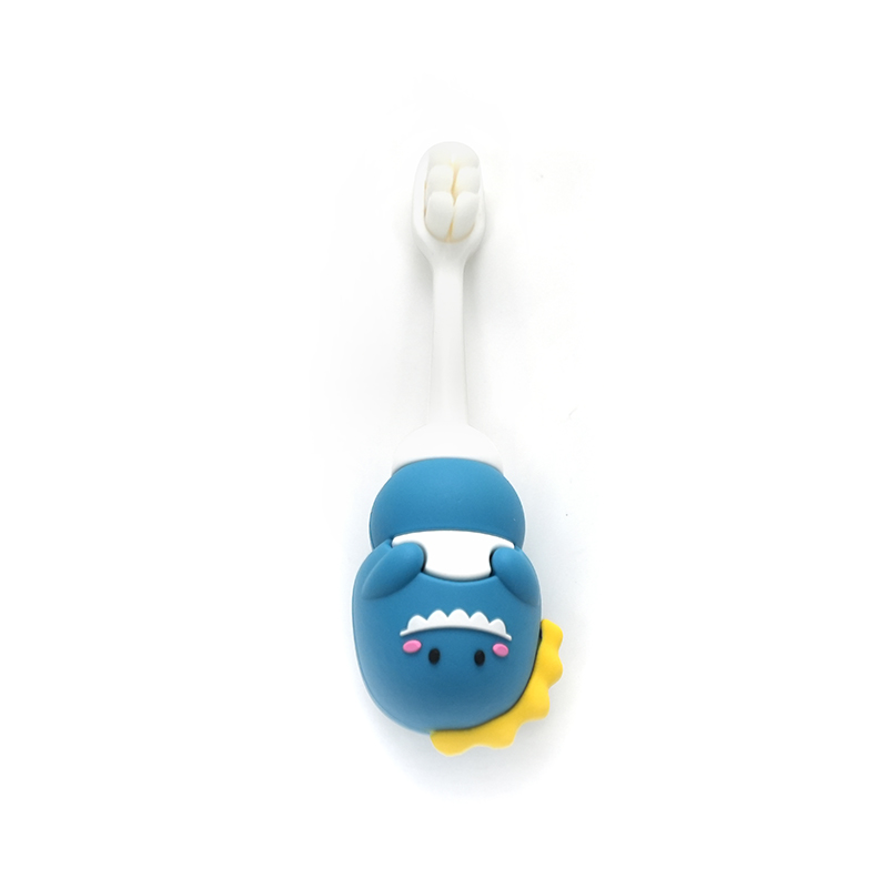 Cepillo de dientes infantil de limpieza profunda con mango PP+extraíble, estilo caricatura, cerdas ultrafinas suaves PBT