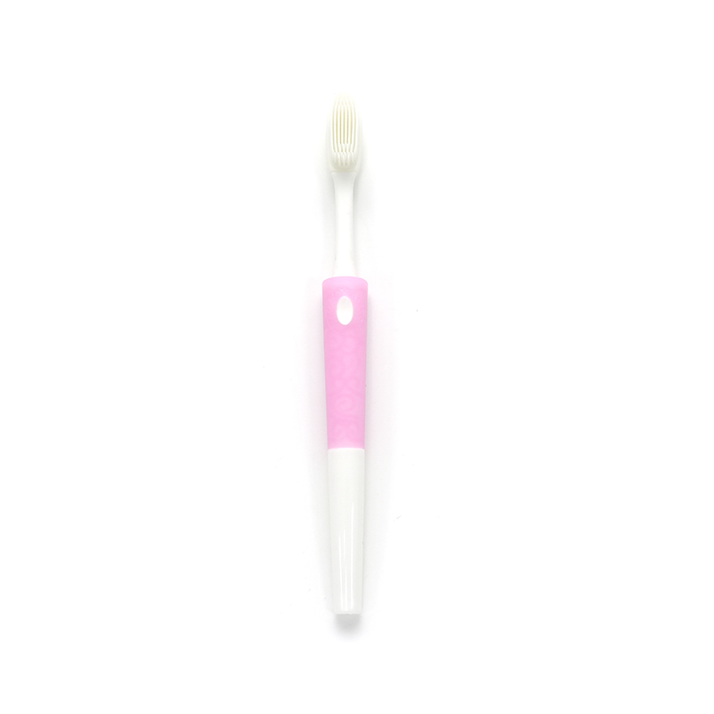 Manejo de estilo de antorcha PP/TPE Masaje de silicona cerdas para adultos Cepillo de dientes de limpieza profunda para adultos