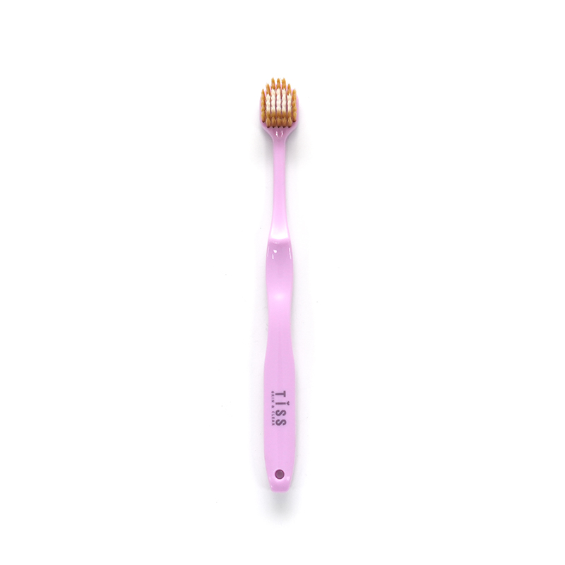 Cepillo de dientes para adultos de limpieza profunda con mango PP, diseño aerodinámico, cerdas ultrafinas suaves PBT, cabezal ancho