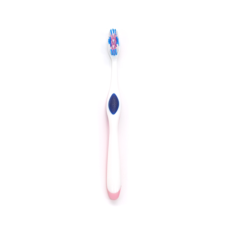 PP/TPE 3 Mango de color Soft PBT Silicona Masaje de silicona Cepillo de dientes de limpieza profunda para adultos