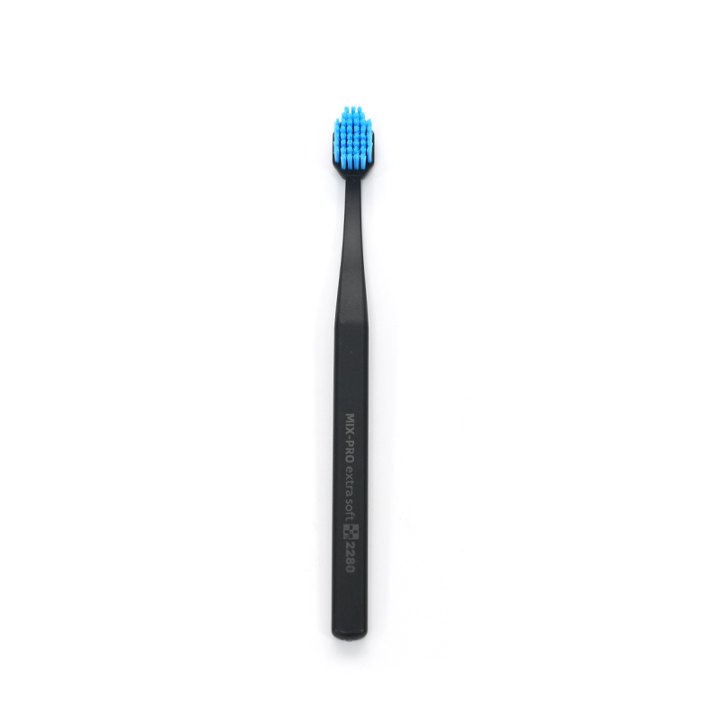 Cepillo de dientes para adultos de limpieza profunda con mango PP/TPE, cerdas PBT ecológicas