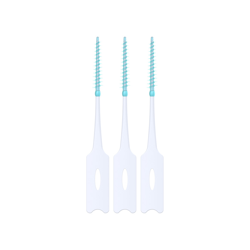 Cepillo interdental suave y colorido en forma de I, ecológico, para limpieza dental