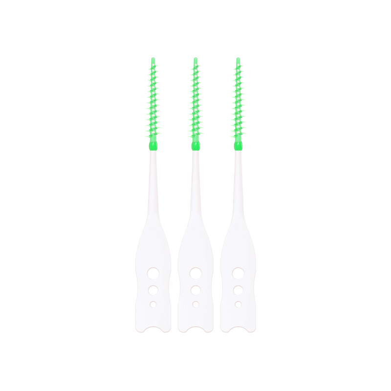 Cepillo interdental clásico en forma de I, colorido, ecológico, cumple con los estándares de EE. UU.
