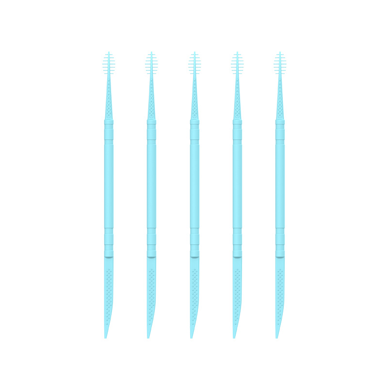 Cepillo interdental suave y colorido en forma de I, ecológico, cumple con los estándares de EE. UU. / Palillo de dientes