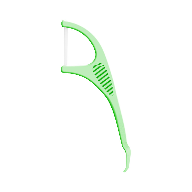 Palillo de hilo dental multifuncional reciclable con diseño ortodóntico y HIPS clásico